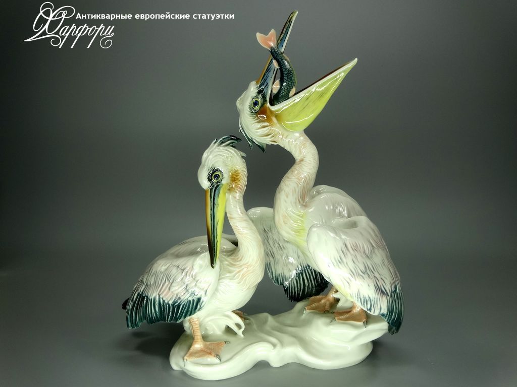 Купить фарфоровые статуэтки KARL ENS, Пеликаны, Германия